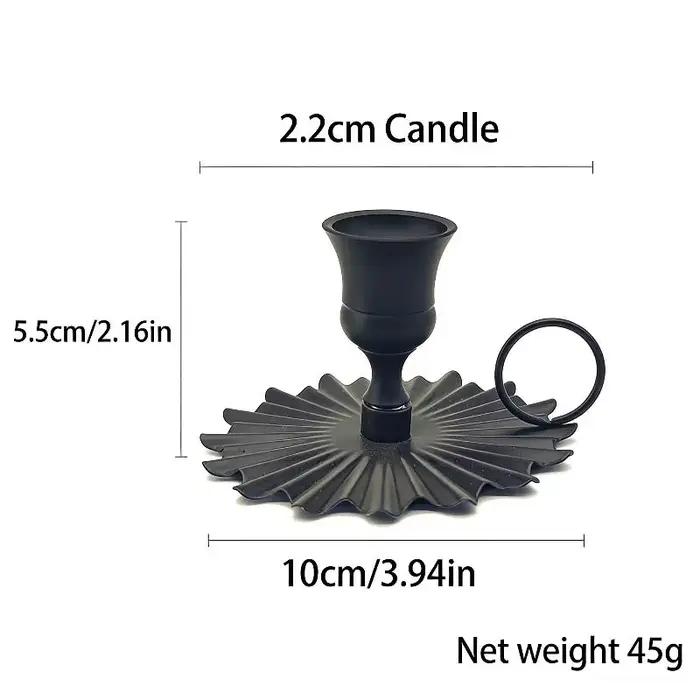 Chandelier de style européen pour la Saint-Valentin, porte-bougie rétro à tête unique, support de bo