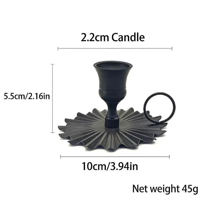 Chandelier de style européen pour la Saint-Valentin, porte-bougie rétro à tête unique, support de bo