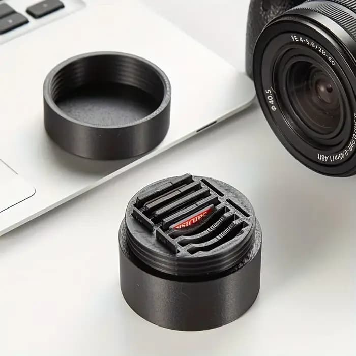 Boîte de rangement pour cartes Mini SD avec couvercle, support pour cartes TF d'appareil photo, étui