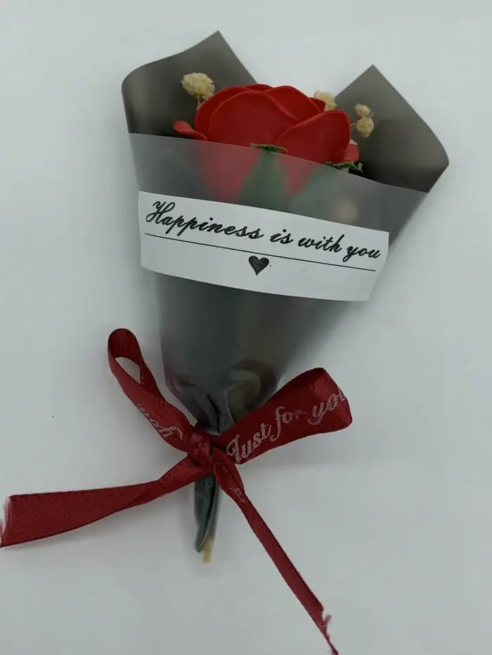 Ourson en roses artificielles, fausses fleurs, pour la Saint-Valentin, pour la fête des mères, pour 