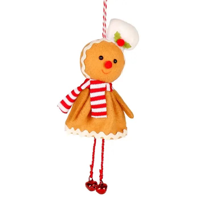 Ornement d'homme en pain d'épice pour arbre de noël, Figurine en pain d'épice, décorations suspendue