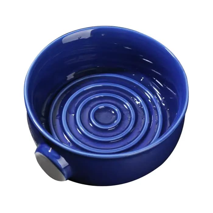 Savon à raser à large ouverture, bol à mousse, brosse à poils doux, bol à raser en céramique en spir