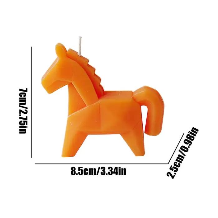 Bougie parfumée en forme de cheval, décoration traditionnelle porte-bonheur, pour chambre à coucher,