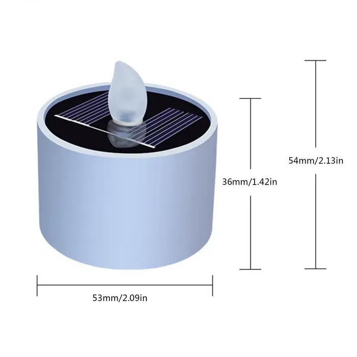 Bougies chauffe-plat solaires sans flamme, bougies scintillantes étanches, lanternes décoratives, Si