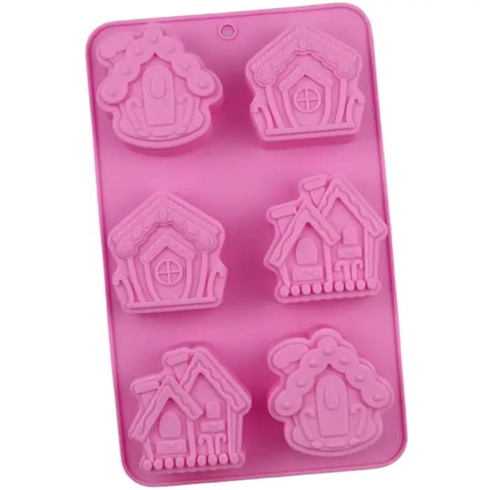 Moule de cuisson en Silicone pour maison en pain d'épices, bougie de noël, fournitures de fabricatio