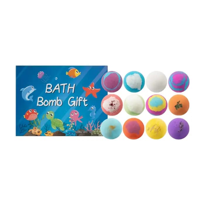 Ensemble de 16 bombes de bain pour enfants avec jouets cachés, fabriquées à la main, naturelles, még