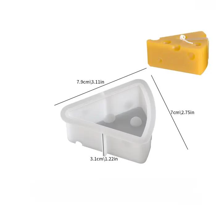 Moules à bougies à fromage, bricolage, Triangle rond fait à la main, Cube, fromage parfumé, gypse, b