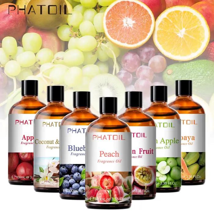Diffuseur d'huile essentielle d'arôme de parfum de fruit de mangue de pastèque 100ml avec compte-gou