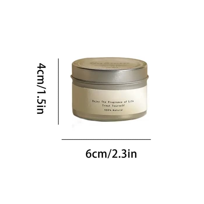Bougies parfumées en boîte de conserve, bougies aromatiques en cire de soja avec mèche, pots à bougi