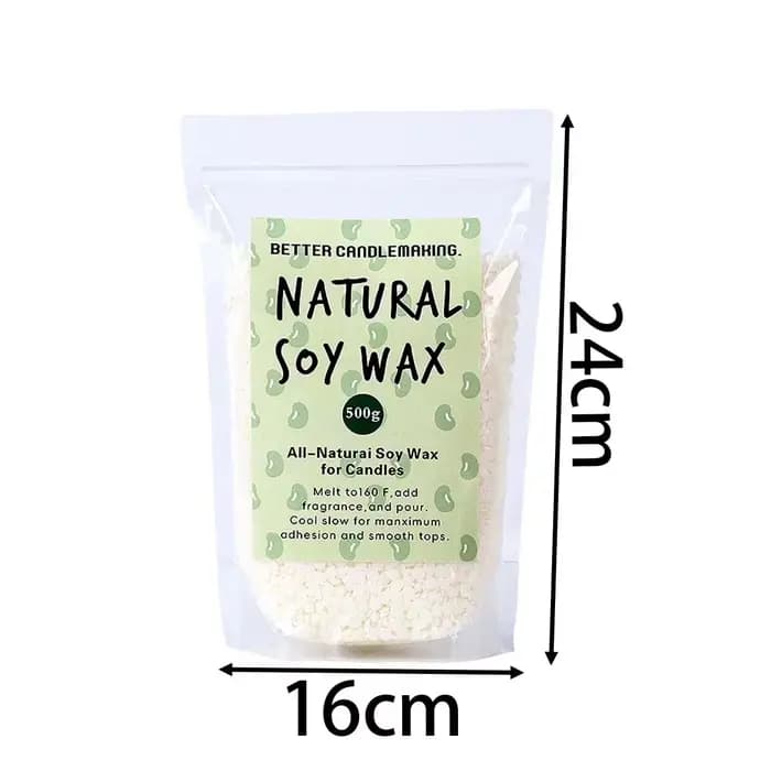 Particules de cire de soja naturelle 500g/1Kg, matière première pour bougies d'aromathérapie, 100% s