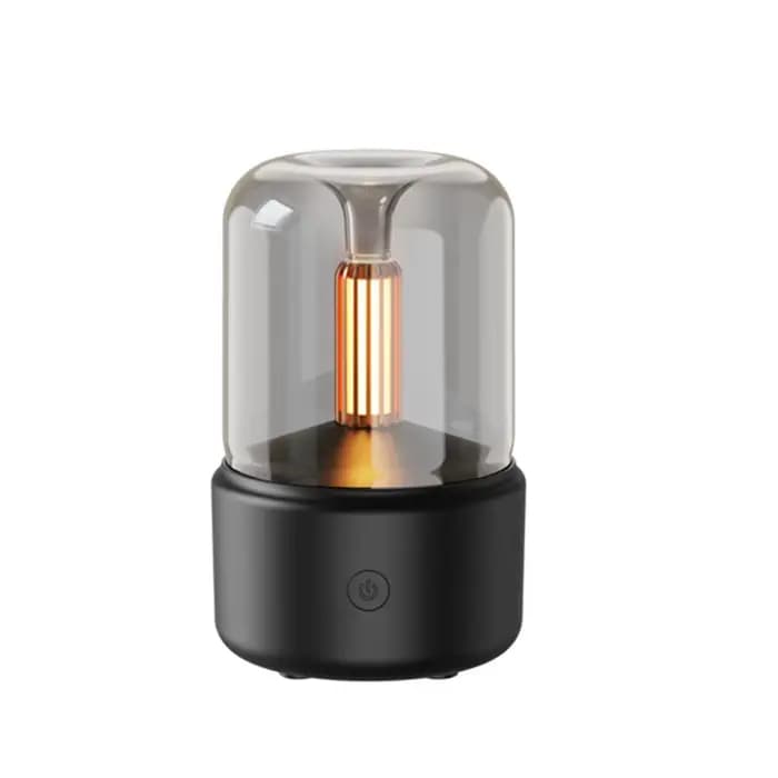 Diffuseur d'huiles essentielles d'aromathérapie Flamme de feu, humidificateur d'air à ultrasons, dif