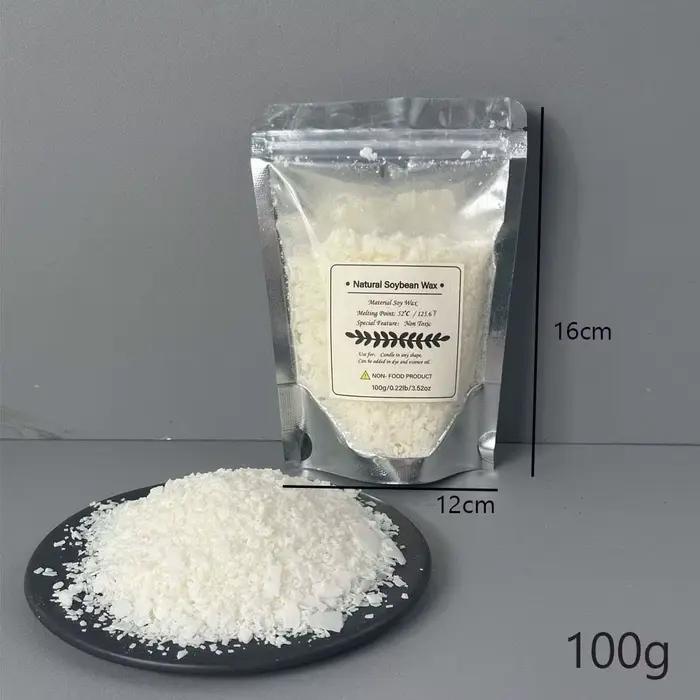 Flocons de cire de soja naturelle, 100/250/500/1000g, bougies artisanales faites à la main, bougies 