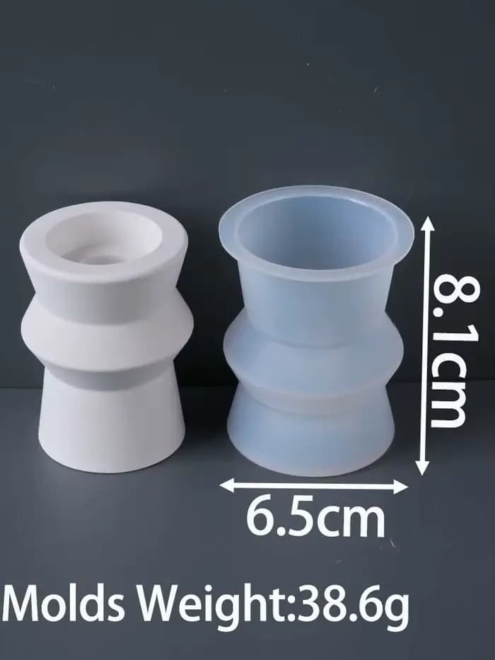 Bougeoir pilier romain de Style nordique, moule en Silicone, Base de bougie parfumée, chandelier en 
