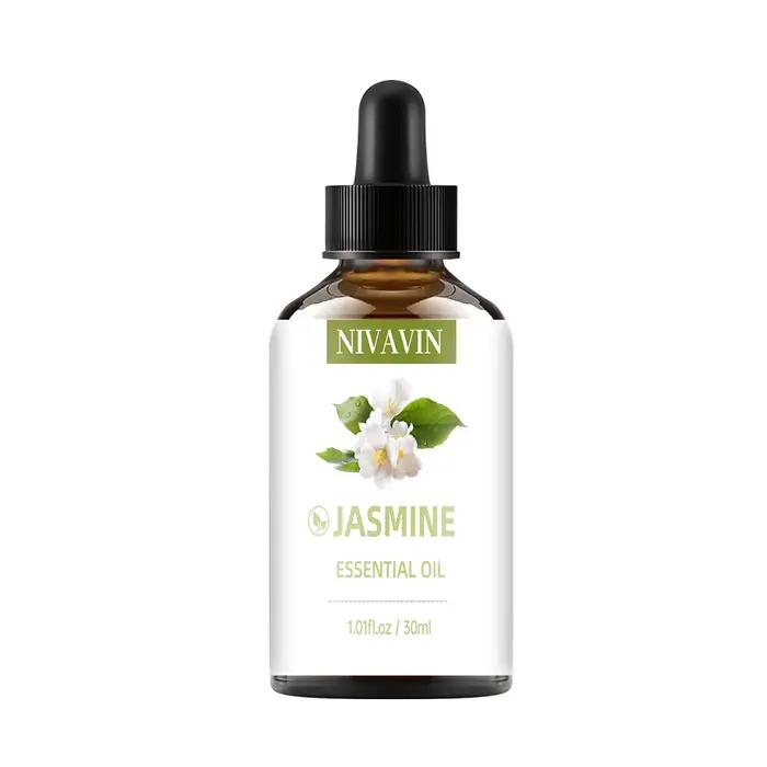 NIVAVIN Huile Essentielle de Jasmin 30ml/60ml/100ml, parfum floral riche, apaisant et calmant, fragr
