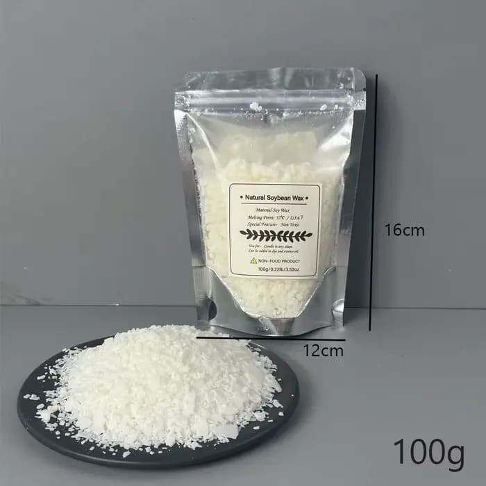 Cire de paraffine de soja naturelle 1 kg, matériau de bricolage haut de gamme pour la fabrication de