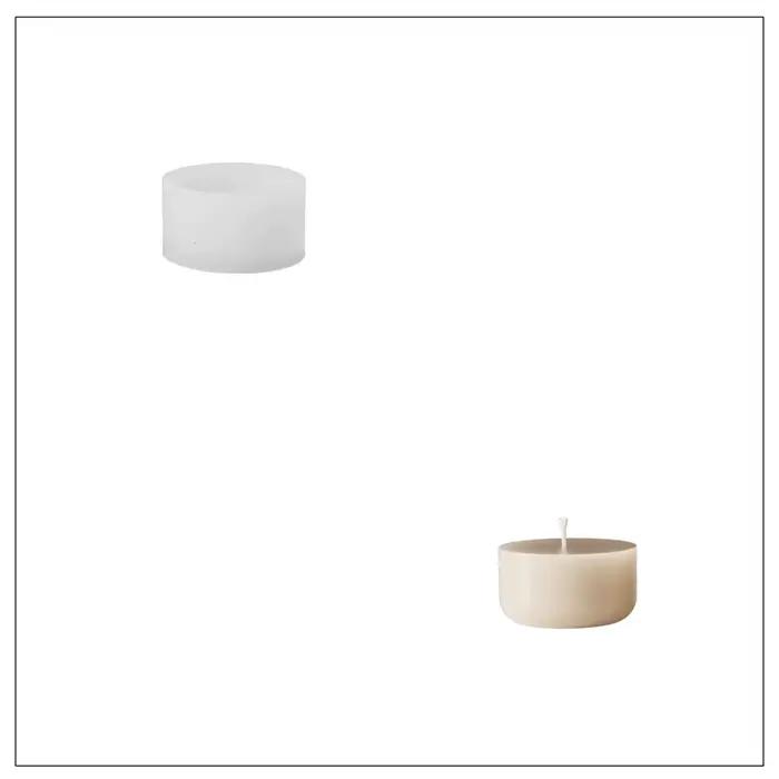 Boowan Nicole Bauble pot de bougie moules en Silicone pour béton Jesmonite gypse ciment bricolage fa