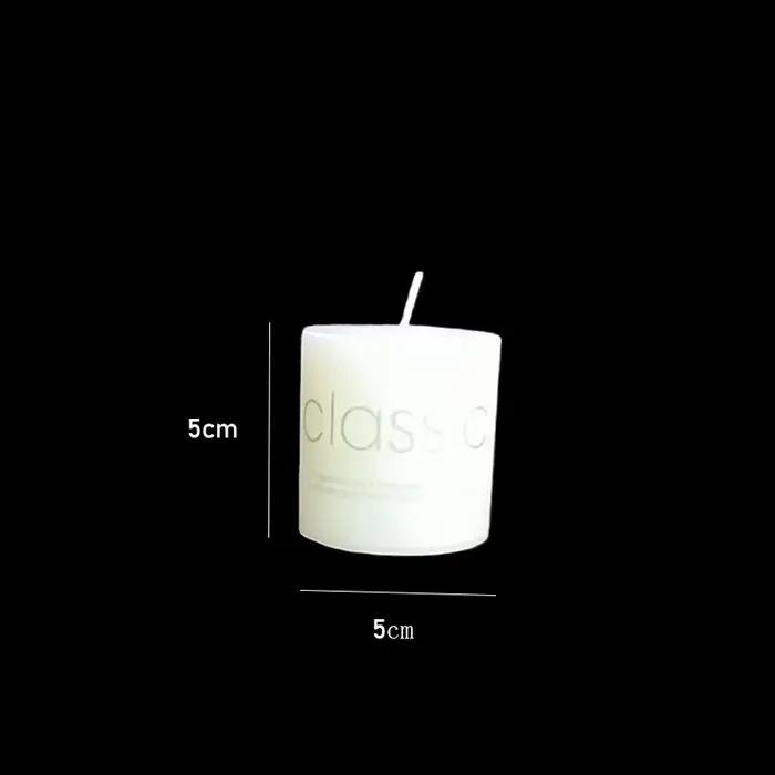 1x Bougie en cire de style européen classique blanc ivoire, décorations romantiques pour mariage, hô