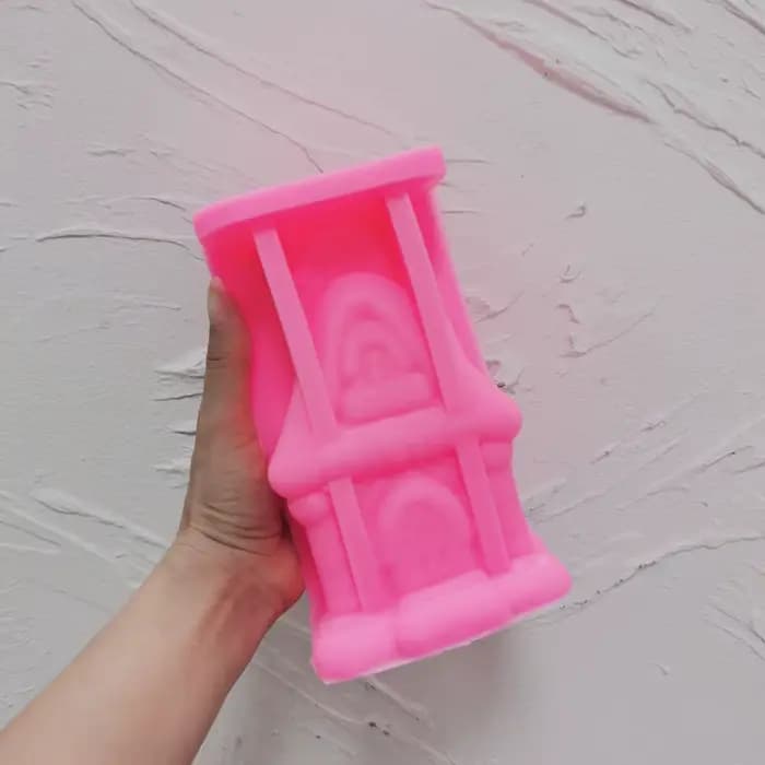 Moule en silicone pour maison en pain d'épice, plâtre, gypse, maison victorienne de Noël, bougie, gl