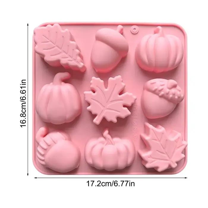 Moule en Silicone pour bougie parfumée citrouille et érable, outils de cuisson, bricolage, plâtre de