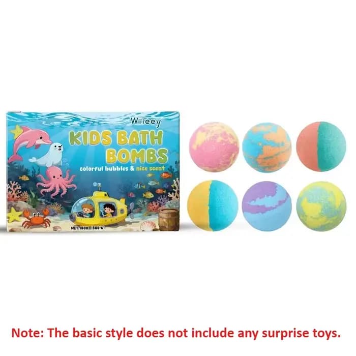 Ensemble de balles de bain pour enfants, bain moussant surprise pour hydrater, accessoires de bain c