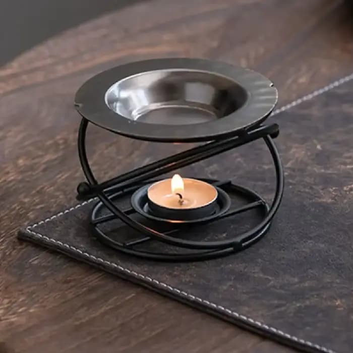 Diffuseur d'huiles essentielles créatif, brûleur d'aromathérapie rétro portable, porte-bougie décoratif, support chauffant pour bougie, décoration d'intérieur