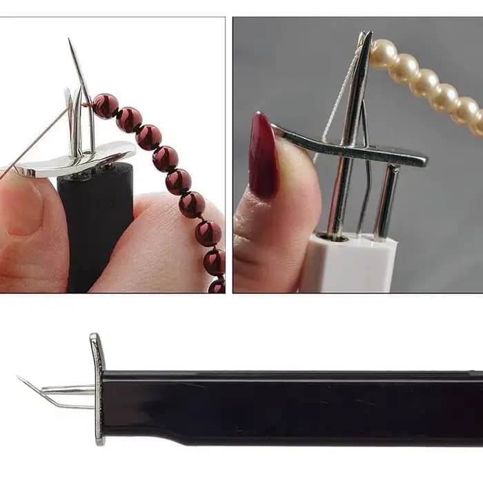 Nœuds de sécurité décoratifs pour la fabrication de bijoux DIY, outil de perlage de perles, outil d'aide pour la création de bijoux et bracelets, fil de soie