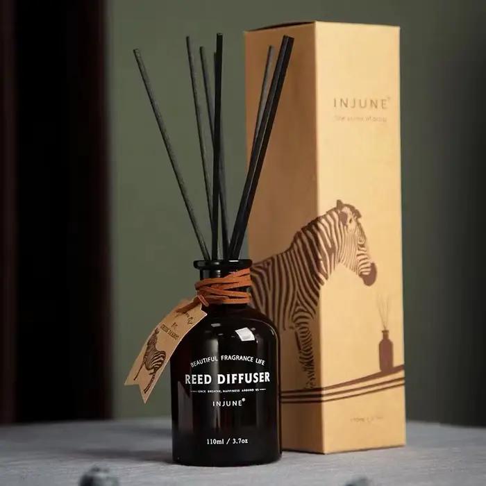 1000 pièces 3/4/5MM X L40/35/30/25/22/15CM bâtons de diffuseur de fibres noires pour diffuseur de roseaux bâtons volatiles de fibres de parfum pour la décoration de la maison