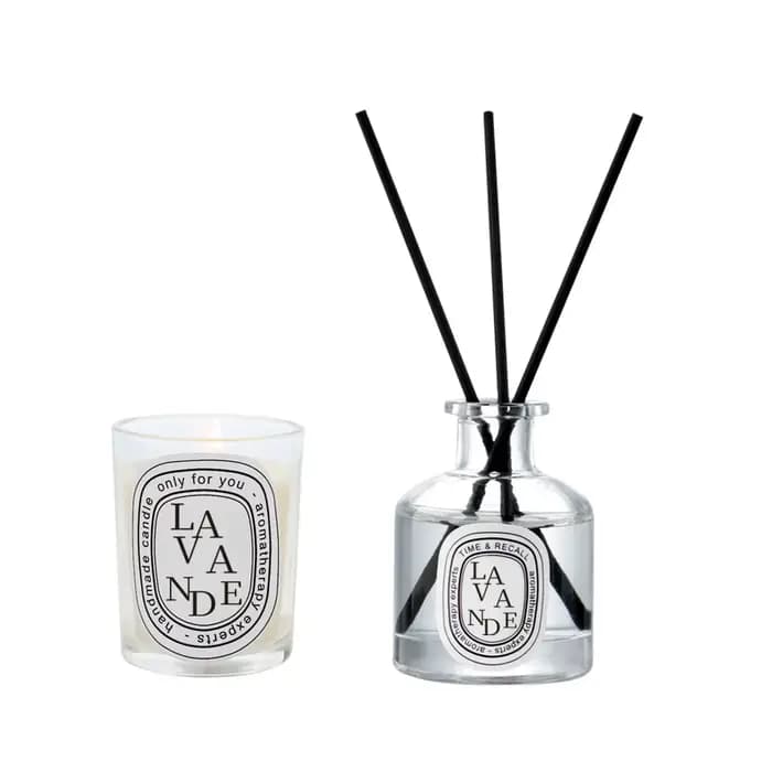 Bouteille diffuseur de roseaux de 50ml, associé à un diffuseur de bougie d'huile essentielle, coffret cadeau, hôtel, maison, aromathérapie, désodorisant, décoration de la maison