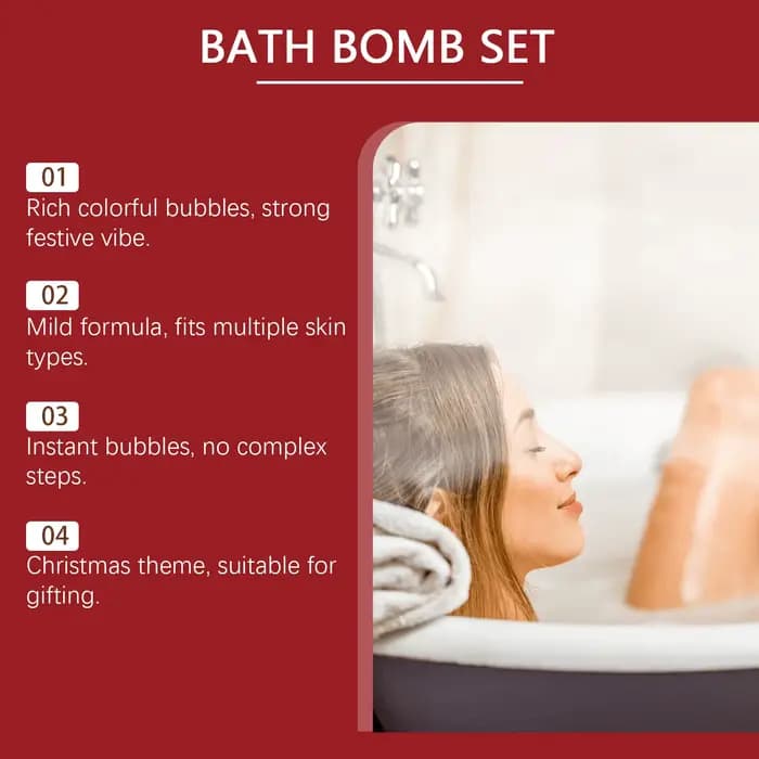 Bombes de bain pour enfants, avec boule de bain à bulles Surprise, Anti-Fatigue, relaxante, soins du corps, Spa, nouvel an, coffret cadeau de noël, 6/12/18 pièces