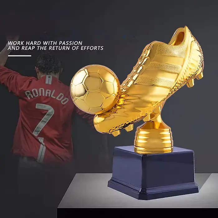 Trophée de football européen en forme de chaussure dorée, prix du meilleur buteur, souvenir pour les fans, cadeau artisanal