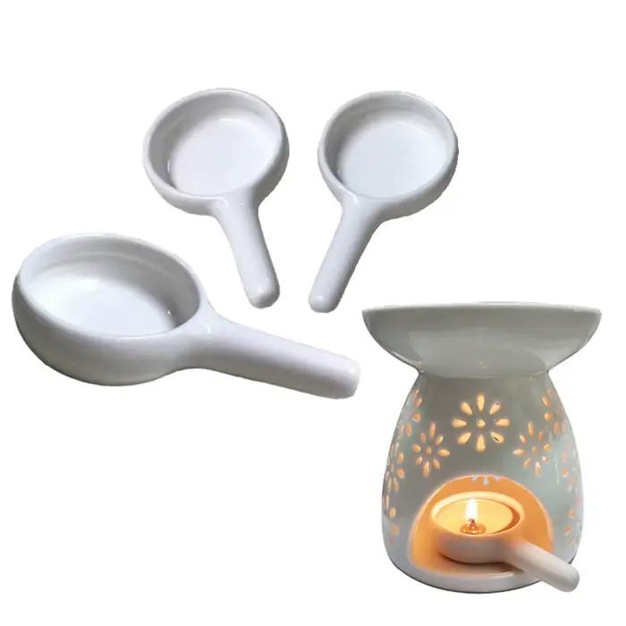 Bougeoir en céramique avec poignée, Eva à huile, diffuseur de parfum, décoration de la maison, tour d'encens