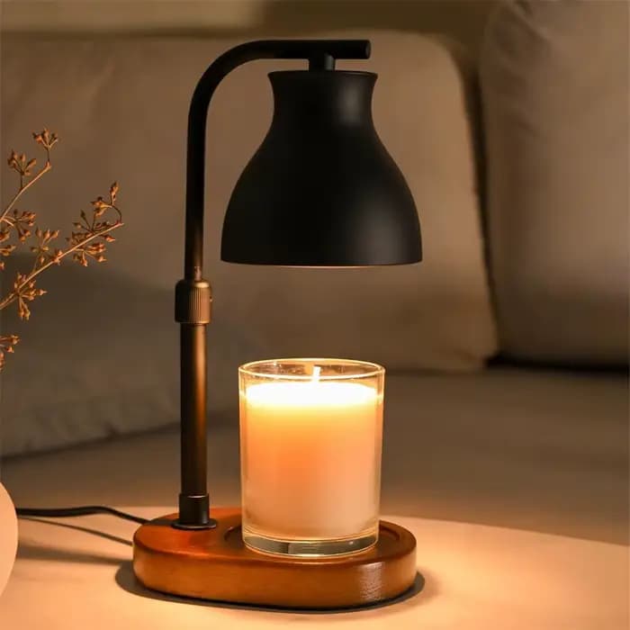 Lampe chauffe-bougie avec minuterie - Lampe chauffe-bougie électrique réglable, cadeaux d'anniversaire pour nouvelle maison, chauffe-bougie