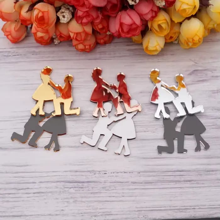 Panneaux de mariage miroir uniques, étiquettes de fête de fiançailles pour jeunes mariés, cadeaux pour invités, accessoires de Festival, décoration de mariage, cadeaux de fête