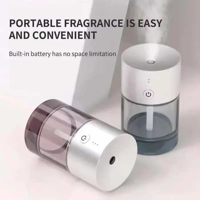 Diffuseur d'huiles essentielles portable 65ML, diffuseur d'arômes USB pour voiture, purificateur d'air en verre pour la maison, machine à parfum avec minuterie 3h, accessoire de bureau