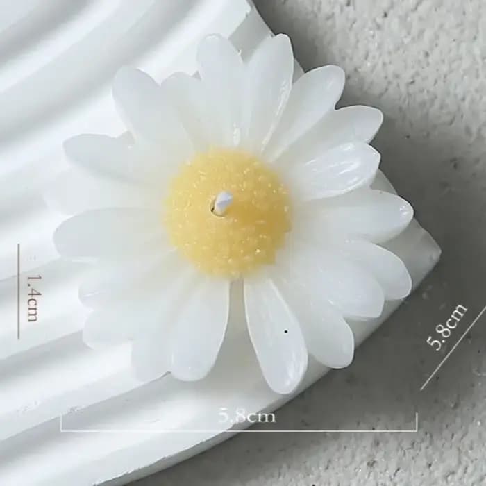 Bougies colorées en forme de marguerite, bougies parfumées florales faites à la main pour la décoration de la maison, cadeaux d'anniversaire et d'aromathérapie de mariage