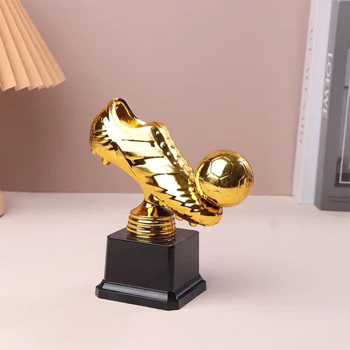 Trophée de football européen en forme de chaussure dorée, prix du meilleur buteur, souvenir pour les fans, cadeau artisanal