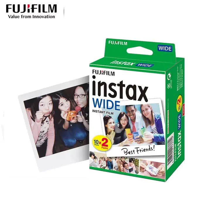 10/20/40/60/80/100 feuilles Fujiflm Instax large 400 Film papier Photo 5 pouces grand Format