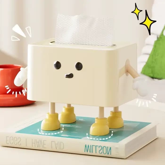 Boîte à mouchoirs, salon, haute valeur esthétique, mignonne et créative. Boîte en carton avec ressort intégré
