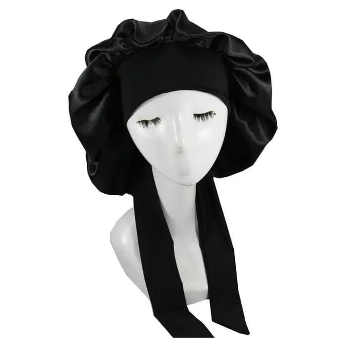 Femmes Satin solide chapeau De couchage nuit Bonnet De sommeil soins capillaires Bonnet Bonnet De Nuit pour femmes hommes unisexe Bonnet De Nuit douche Turban
