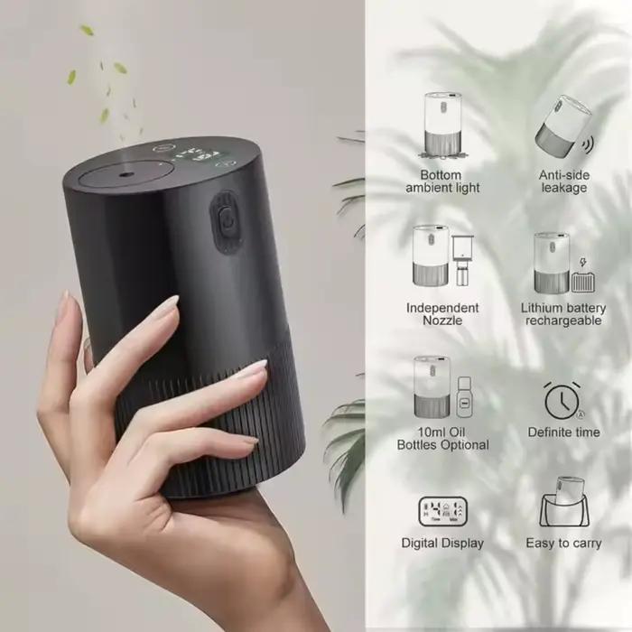 Diffuseur d'huiles essentielles portable, diffuseur d'arômes électrique pour la maison, le bureau, la voiture, machine à diffuser des arômes, parfum d'ambiance