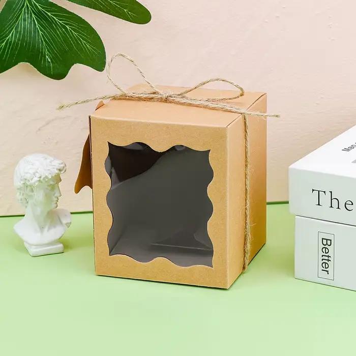 Coffrets cadeaux pour bougies en papier Kraft