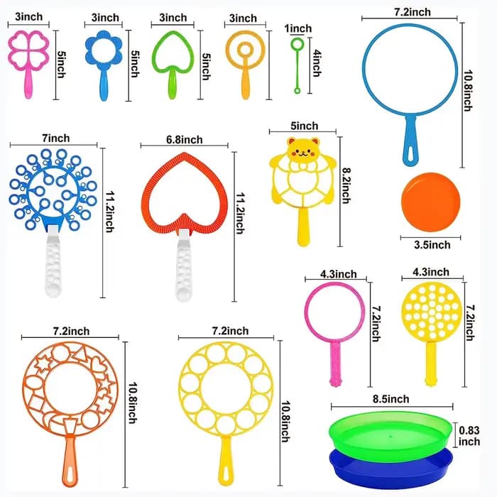 3/7 pièces outils de soufflage de bulles ensemble de bâtons de bulles de savon jouets de soufflage de bulles jouets amusants pour enfants en plein air jouets interactifs en famille