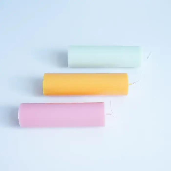 Moule à bougie cylindrique en plastique, bougie d'aromathérapie faite à la main, kit exécutif, pot de moule en acrylique, cadeau de décoration intérieure, 15cm