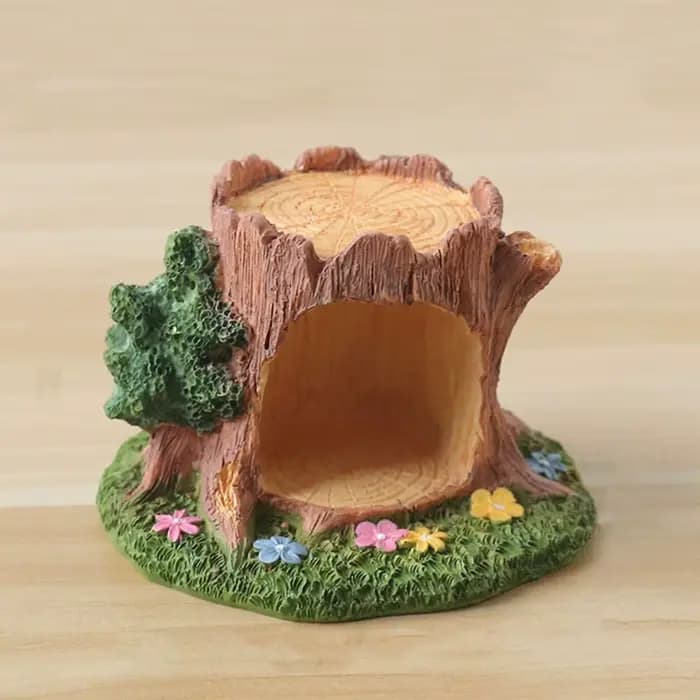 Cadeau de vacances de noël, ornement de trou d'arbre Kawaii, Mini Micro-paysage exquis, ornement de voiture romantique fait à la main