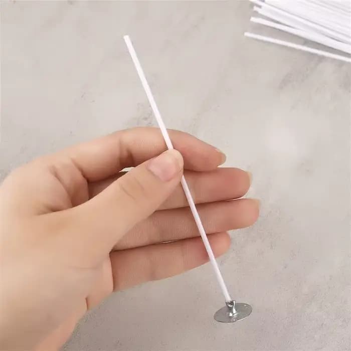 Mèches de bougie sans base, noyau en pur coton pour bricolage, cire, bougies faites à la main, outils exécutifs, avertissement sans fumée, 8 ~ 20cm, 50 pièces