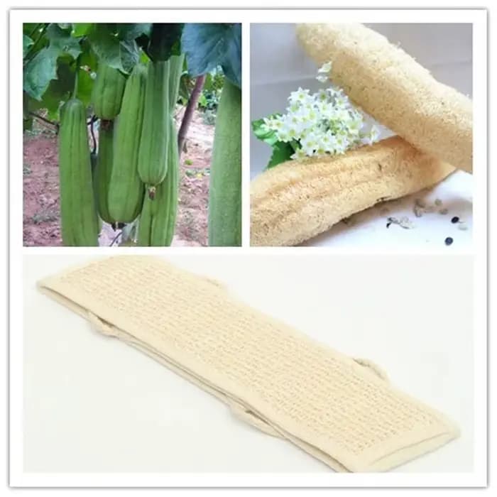 Douche de bain en luffa exfoliante douce naturelle unisexe