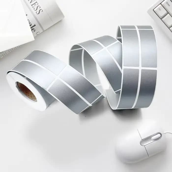 Étiquettes à gratter Gris Argent Or