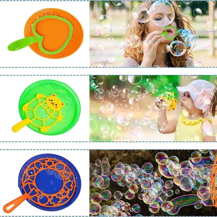 3/7 pièces outils de soufflage de bulles ensemble de bâtons de bulles de savon jouets de soufflage de bulles jouets amusants pour enfants en plein air jouets interactifs en famille