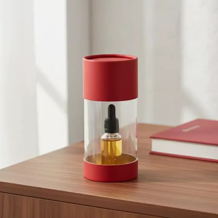 Boîte cylindrique artisanale pour le bricolage, les cadeaux de mariage, les flacons d'aromathérapie et les mélanges d'herbes ﻿