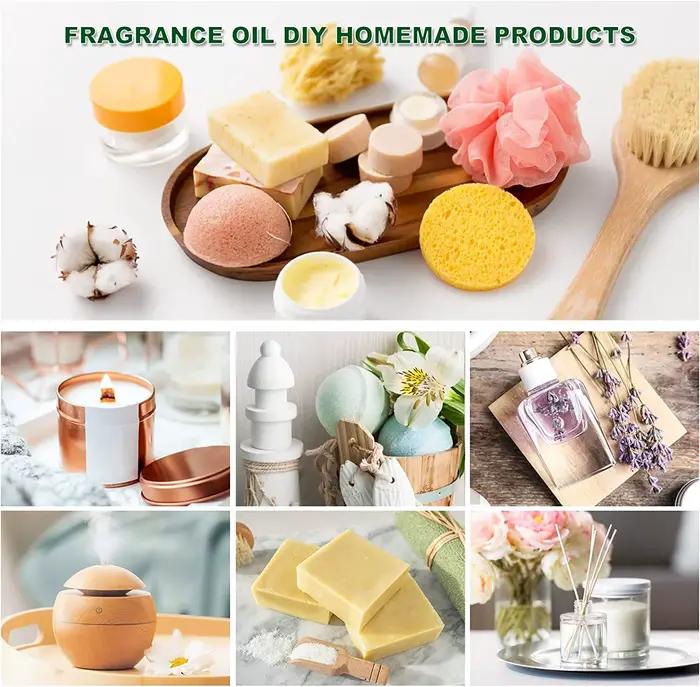 EUQEE 6 pièces/ensemble huile parfumée cadeau Kit pour diffuseur café boulangerie récolte épices citrouille tarte forêt pin fruits sucrés arômes huiles